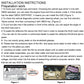 HUD installation instructions sheet with preparation steps and setup figures