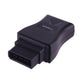 OBD 14-pin diagnostic interface adapter, black housing with front plug connector