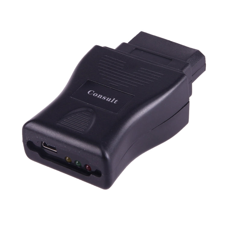 Consult diagnostic interface module, black case with 'Consult' text and LED indicators