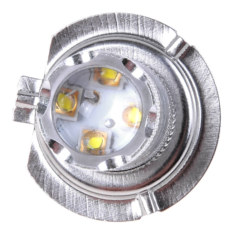H7 LED fog light bulb front lens showing multiple yellow LED chips