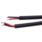 LED eagle eye light wiring harness with black cable and red/black lead wires