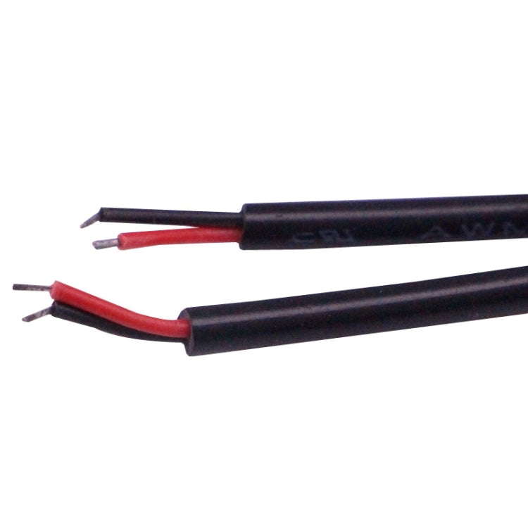 LED eagle eye light wiring harness with black cable and red/black lead wires