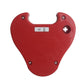 Red key transponder programmer back panel with CE label, screw heads, and plus button