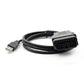16-pin OBDII USB diagnostic cable with OBDII connector and USB A plug