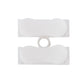White 2-way push quick cable connector terminal with circular wire guide opening