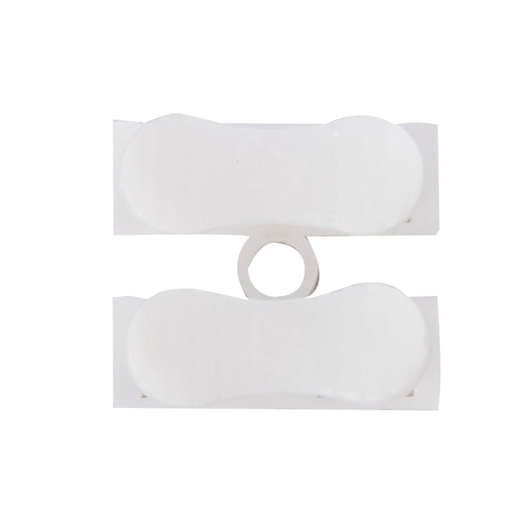 White 2-way push quick cable connector terminal with circular wire guide opening