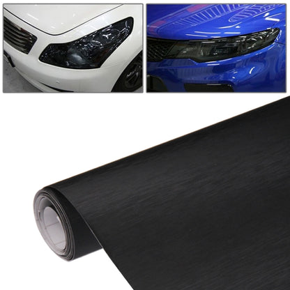 Black car sticker vinyl roll, protective wrap sheet with adhesive backing (152x30cm)