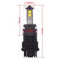 3157 LED car brake light bulb with size markings diagram and black connector base