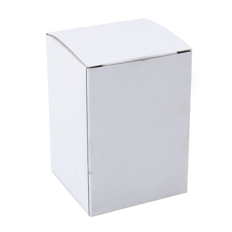 White rectangular packaging box for a gear shift knob