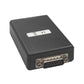 Black diagnostic interface with DB9 female port on front panel