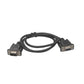 Diagnostic cable set with two D-sub connectors connected by a cable