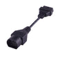 OBD-II diagnostic cable with black 17-pin connector end and attached cable