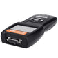 Black OBDII code reader showing OBD connector port on the side