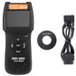 OBDII code reader kit: handheld unit, round O-ring, and attached cable with OBD plug