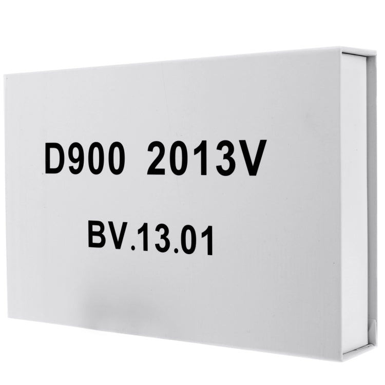Product box label reading D900 2013V and BV.13.01