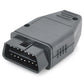 OBD-II 16-pin diagnostic adapter, gray male plug with 16-pin port