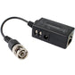 CCTV video balun transceiver showing RJ45 port and coax connector jacks