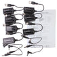 CCTV video balun transceiver kit with multiple units and an instruction guide