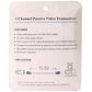Product packaging back for 1-channel passive video transceiver with features diagram