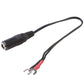 Balun BNC cable with black wire leads and bare connector ends