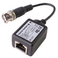 Passive balun transceiver with BNC plug cable and RJ45-style Ethernet port