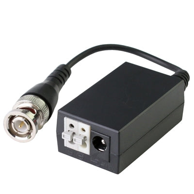 Active UTP video receiver CM1001R showing BNC plug and front connection terminals