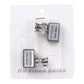 Two passive video balun adapters in clear blister package with BNC-style ports