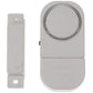 Magnetic door/window alarm sensor pair with round head and slim contact, white