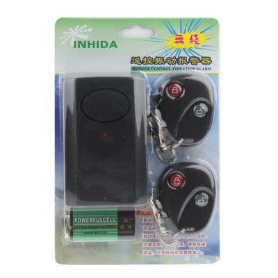 INHIDA remote control vibration alarm kit blister pack with alarm unit and two remotes
