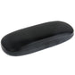 Black hard-shell sunglasses protective case with smooth surface