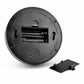 Dummy security camera back cover with battery compartment and mounting bracket