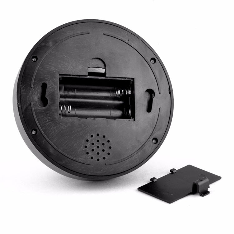 Dummy security camera back cover with battery compartment and mounting bracket