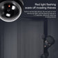 Dummy dome security camera close-up showing flashing red light LED