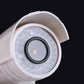 Close-up of white dummy CCTV camera lens with surrounding IR LED lights