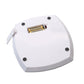 White electronic kitchen scale base with battery compartment and four rubber feet