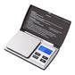 Digital jewelry scale with LCD display reading 0.00 and tare/mode/off controls