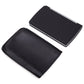 Compact digital scale with dark protective cover and storage pouch