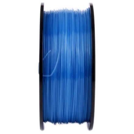 Blue PLA filament strands in a spool view, 3.0 mm 3D printer filament.