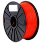 Red PLA filament on a black spool reel, 3.0 mm diameter filament.