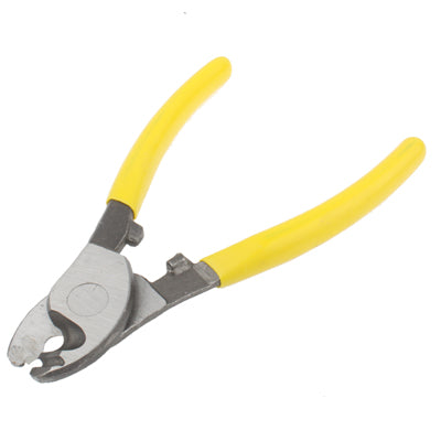 Wire stripper pliers with yellow grips, 9mm cutting jaws, ST606 model