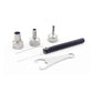 Hot air gun nozzle set with open helper and IC extraction tool