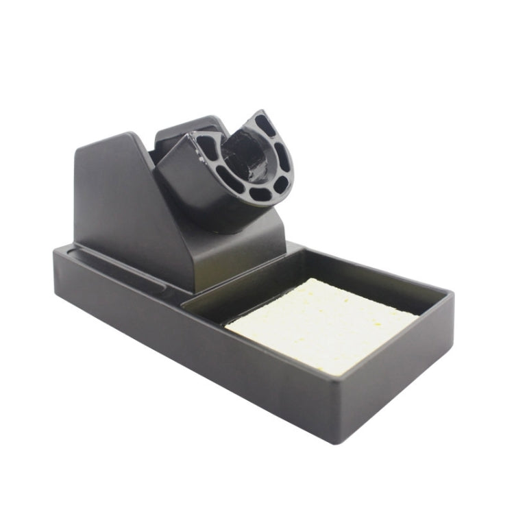 Black solder iron stand cradle with heat-resistant sponge pad