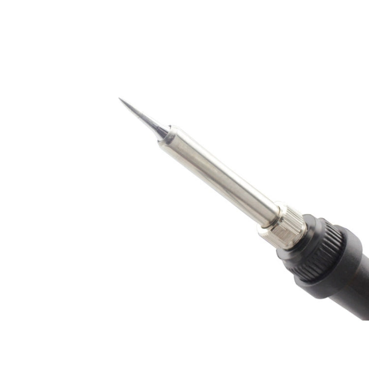 Soldering iron tip with pointed conical metal end