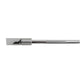 Cutting knife with exposed blade and knurled metal grip