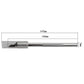 Cutting knife with 147mm length marked on label