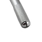 Knurled metal handle end for precision cutting knife