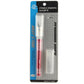 Precision knife blister pack with replaceable blade insert, blue card backing