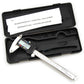 Digital LCD vernier caliper set in black case, stainless measuring scale and LCD unit