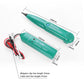 Teal cable tracker tester pair with clip leads and pen-style probe tips