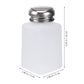 200ml alcohol dispenser bottle with push-down flip-top cap, white translucent body